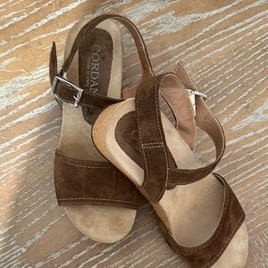 Cordani Women's Brown Suede Sandals